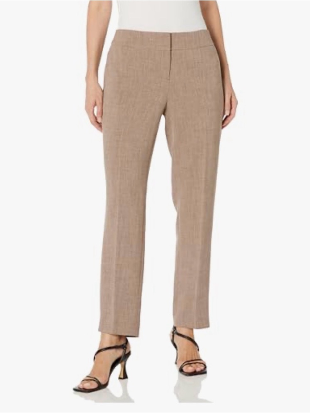 Kasper Straight-Leg Slim-Fit Dress Pants in Summer Taupe